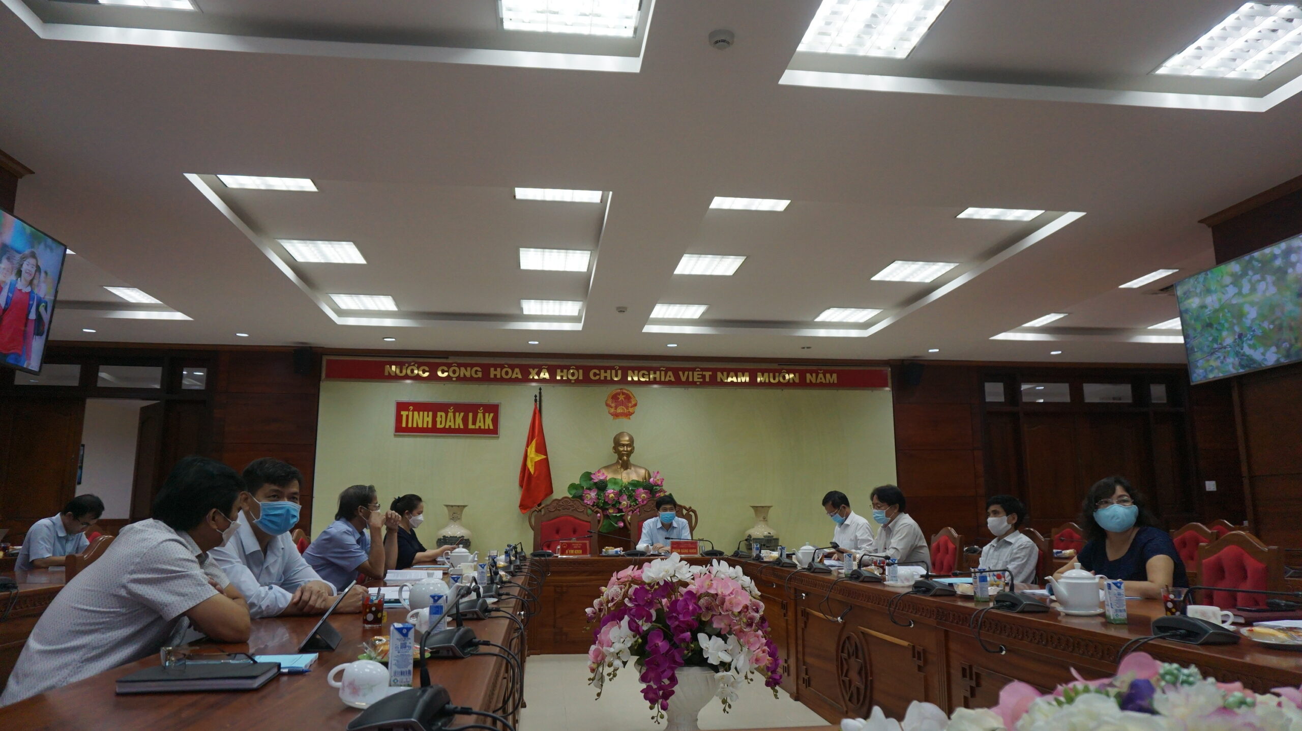 Đại biểu tham dự Hội nghị tại điểm cầu tỉnh Đắk Lắk