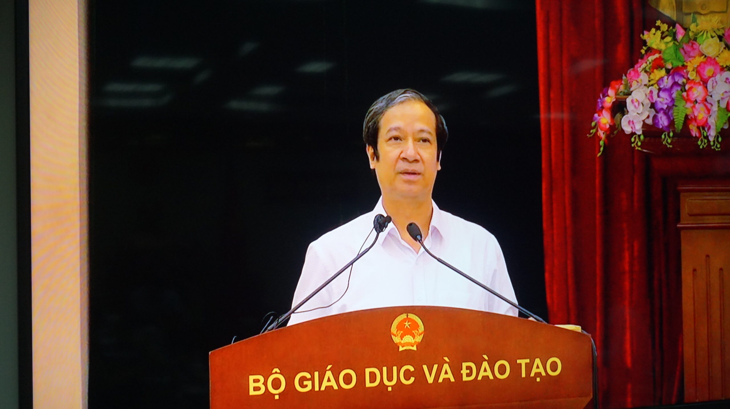 PGS.TS Nguyễn Kim Sơn, Bộ trưởng Bộ GD&ĐT phát biểu chỉ đạo tại Hội nghị